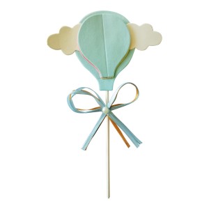 Topo de Bolo - Balãozinho Azul Make+