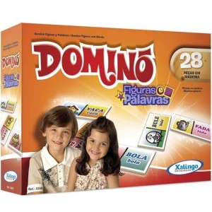 Dominó de Madeira - Figuras e Palavras 5248.7 Xalingo