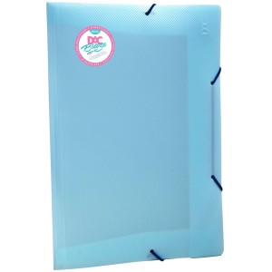 Pasta com Elástico Breeze Azul Pastel 801PP-AZ DAC