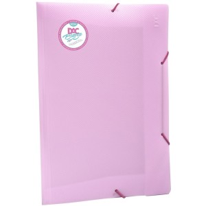 Pasta com Elástico Breeze Rosa Pastel 801PP-RS DAC