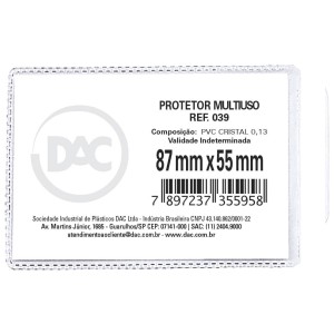 Protetor Plástico para CPF 039 c/100 DAC