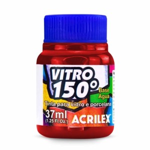Tinta Vitro 150º 37ml - Vermelho Escarlate 508 Acrilex