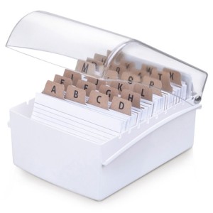 Fichário de Mesa 4x6 Branco Waleu