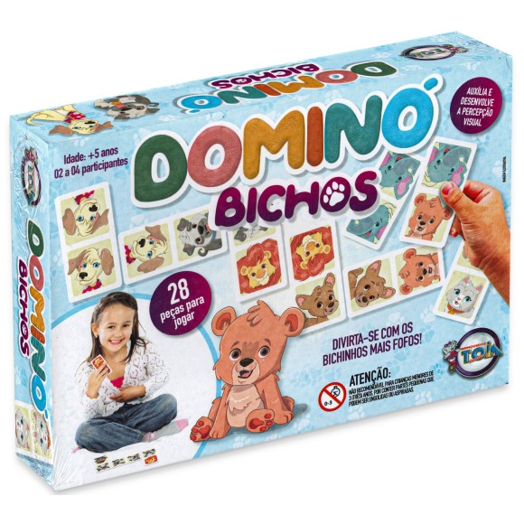 Dominó dos Bichos 12199 Toia Brinquedos