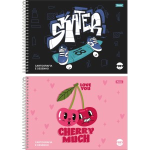 Caderno de Cartografia Fuzy 80 Folhas Foroni