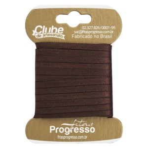 Fita de Cetim n.0 0340 - Marrom Café Progresso