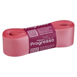 Fita de Cetim n.7 0009 - Rosa Pétala Progresso