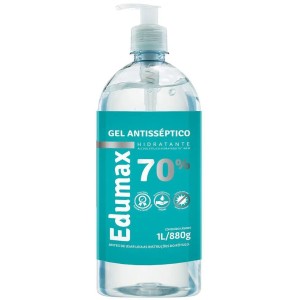 Álcool em Gel Antisséptico Hidratante 70% 1L Eumax