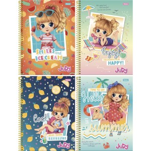 Caderno 1 Matéria Judy 80 Folhas Foroni