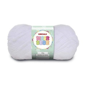 Lã Mais Bebê 0010 - Branco 100g Circulo