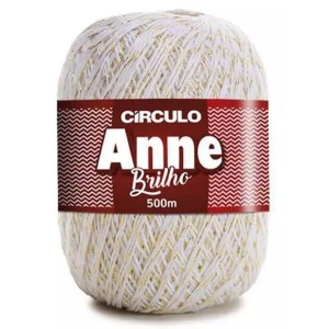 Linhas Anne Brilho 8001 - Branco Circulo