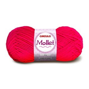 Lã Mollet 40g 0390 - Magenta Circulo