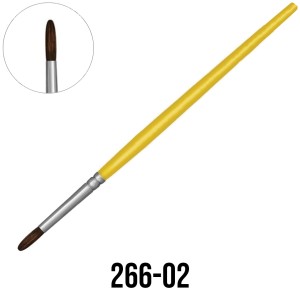 Pincel Redondo N.2 Amarelo 266-02 Tigre