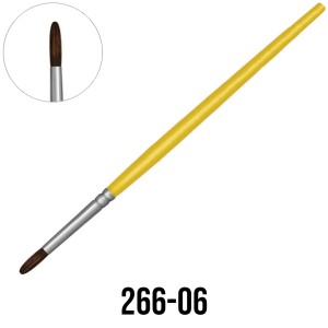 Pincel Redondo N.6 Amarelo 266-06 Tigre