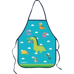Avental Escolar Infantil - Dino Leo e Leo