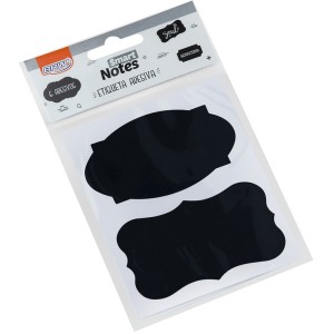 Etiqueta Adesiva Lousa Negra c/6 BRW