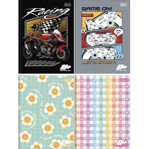 Caderno Quadriculado 1x1cm D+ 40fls Tilibra