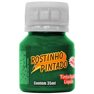 Tinta Facial Líquida 35ml - Verde Escuro Rostinho Pintado