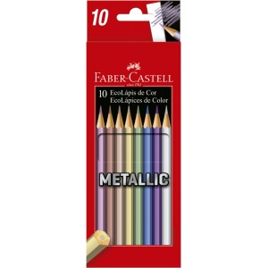 Lápis de Cor 10 Cores Metálicas Faber Castell