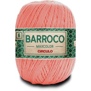 Barbante Barroco MaxColor n.6 400g 4514 - Pêssego Circulo