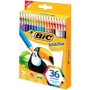 Lápis de Cor 36 Cores Evolution Bic