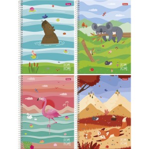 Caderno 1 Matéria Fom Fom 80 Folhas Foroni
