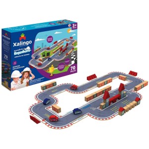 Brincando de Engenheiro - Circuito de Corrida 70 Peças 5277.3 Xalingo