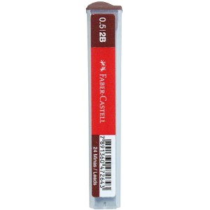 Grafite 0.5mm 2B - Tubo com 24 Minas Faber Castell