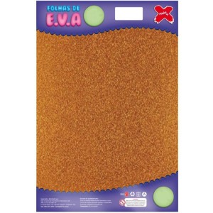 Placa de EVA com Glitter 40x60cm - Cobre c/5
