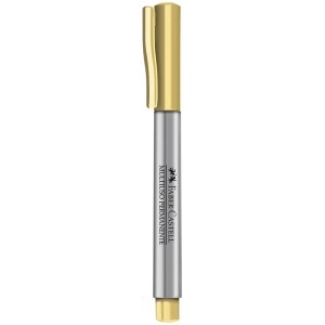 Marcador Permanente 1.0mm - Ouro Faber Castell