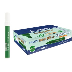 Caneta Hidrográfica Color 850 Jr - Verde c/12 Pilot
