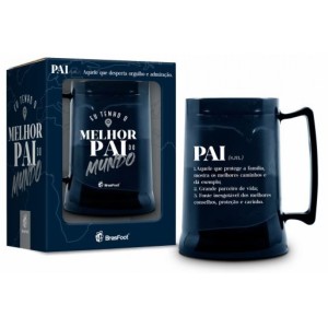 Caneca Gel 300ml - Eu Tenho o Melhor Pai Brasfoot