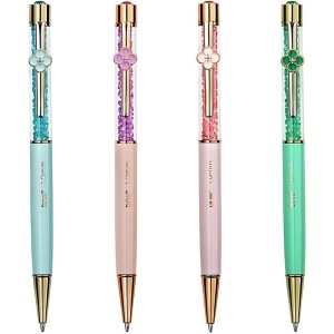 Caneta Esferográfica 1.0mm Flowers Metalica BRW