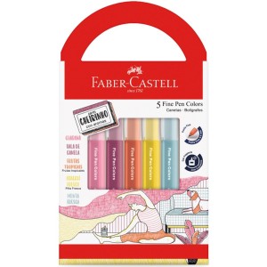 Caneta Fine Pen 0.4mm com Cheirinho - Revigora e Energiza Faber Castell