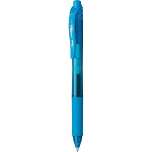 Caneta Gel 0.7mm Energel X Retrátil Azul Céu Pentel