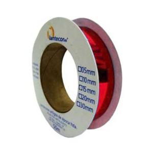 Fita Metalóide 20mm - Vermelho c/50 Metros Lantecor