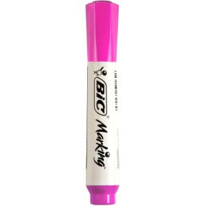 Pincel Marcador para Quadro Branco Marking Rosa Bic