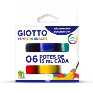 Tempera Guache 6 Cores 15ml Giotto