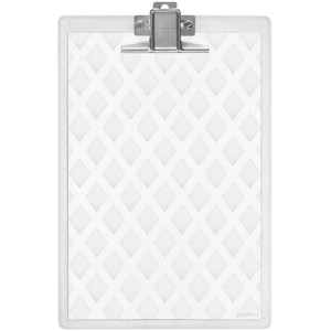 Prancheta Ofício Acrílica Super Metal Cristal Maxcril