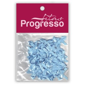 Laço de Cetim 4mm - Azul Bebê c/50 Progresso
