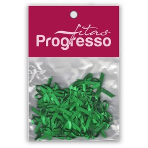Laço de Cetim 4mm - Verde Bandeira c/50 Progresso