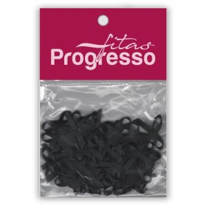 Laço de Cetim 4mm - Preto c/50 Progresso