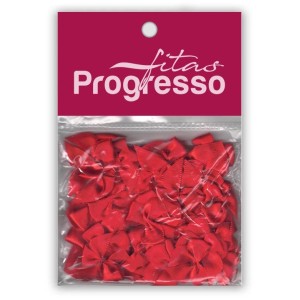 Laço de Cetim 10mm - Vermelho c/50 Progresso