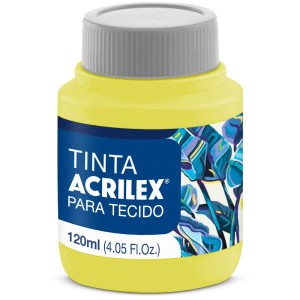 Tinta para Tecido 120ml - Amarelo Limão 504 Acrilex