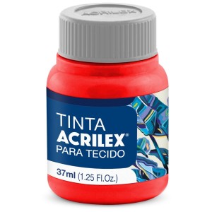 Tinta para Tecido 37ml - Vermelho Fogo 507 Acrilex