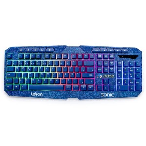 Teclado Gamer Sonic USB LED 10312 Letron