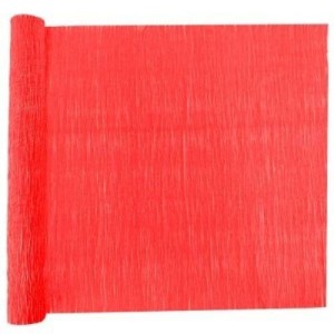 Papel Crepom Simples 48cm x 2m - Vermelho