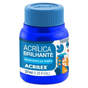 Tinta Acrílica Brilhante 37ml - Azul Turquesa 501 Acrilex
