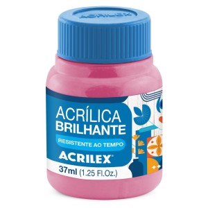 Tinta Acrílica Brilhante 37ml - Rosa 537 Acrilex