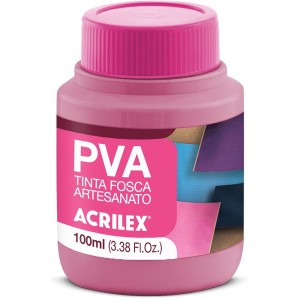 Tinta PVA Fosca 100ml - Rosa Ciclame 581 Acrilex
